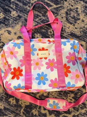 STATE Rockaway Duffle in Daisies Print